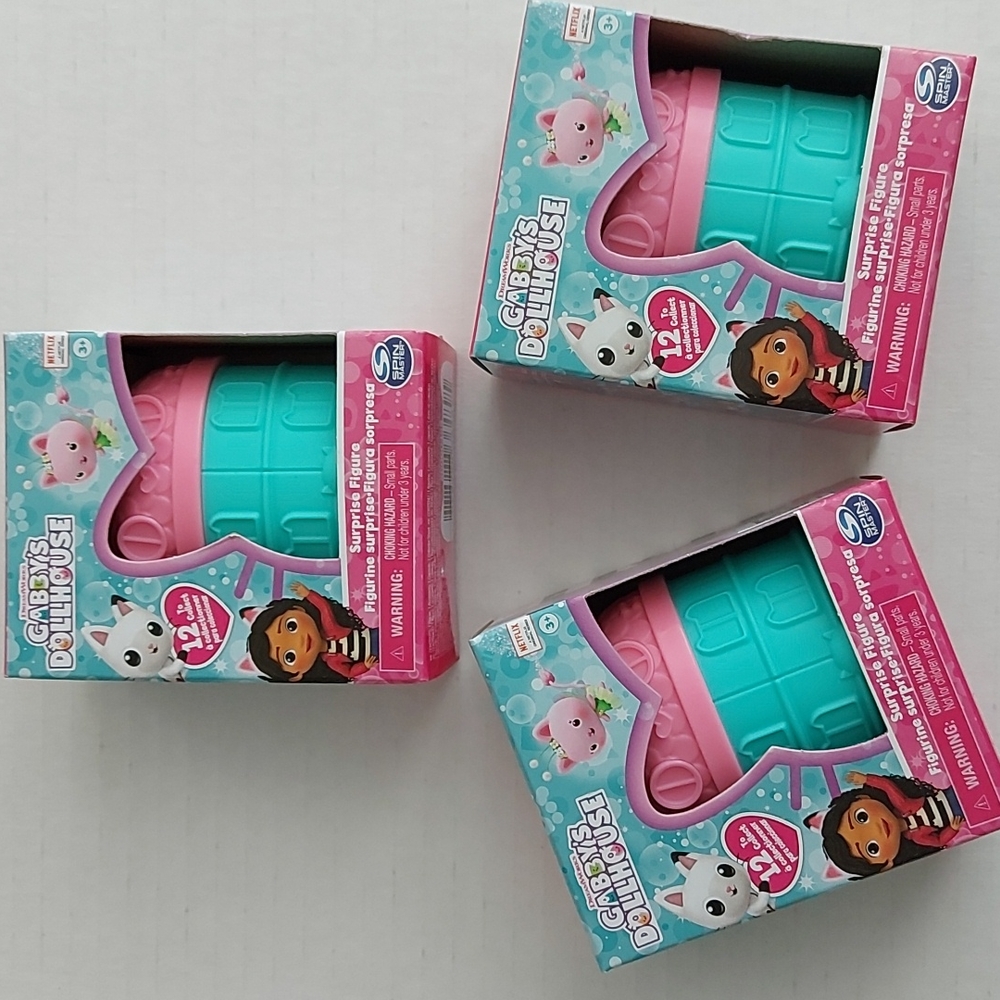 3 Gabby's dollhouse surprise figures blind box